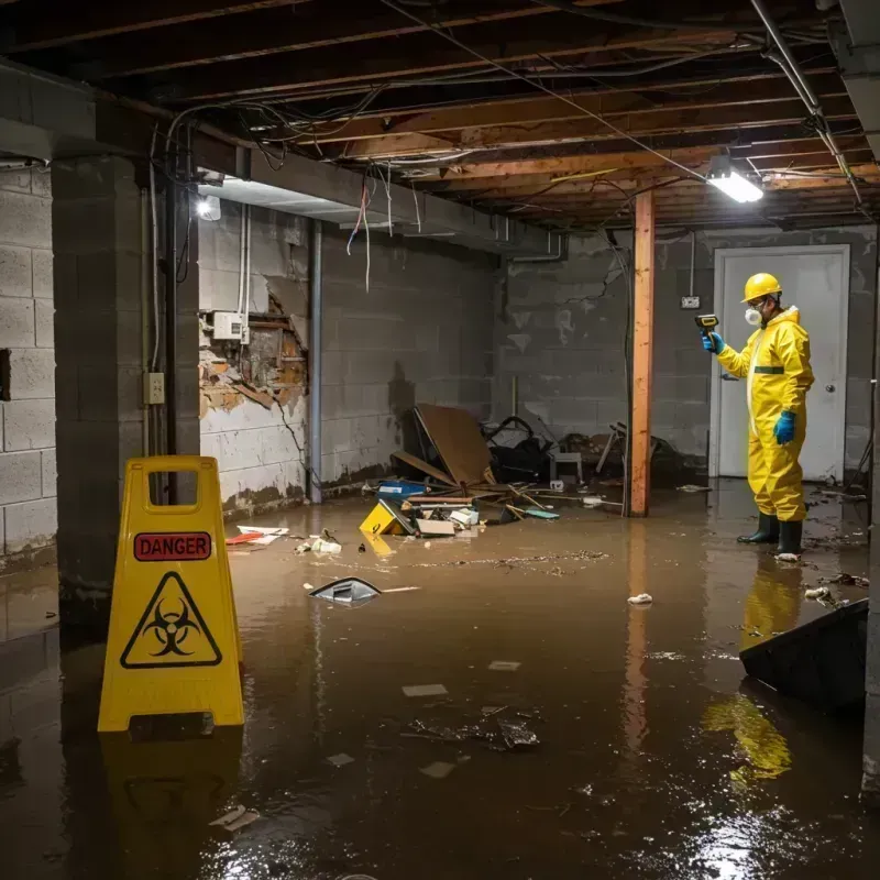 Flooded Basement Electrical Hazard in Wawarsing, NY Property